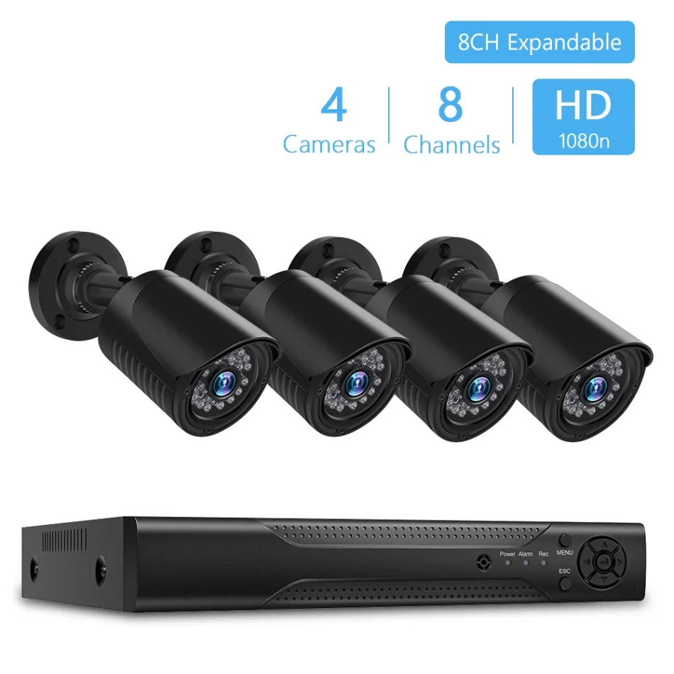 style 1 Home Security CCTV camera System 8CH 1080P AHD security Camera DVR Kit CCTV waterproof Outdoor home Video Surveillance SystemHDD - Цвет: style 1