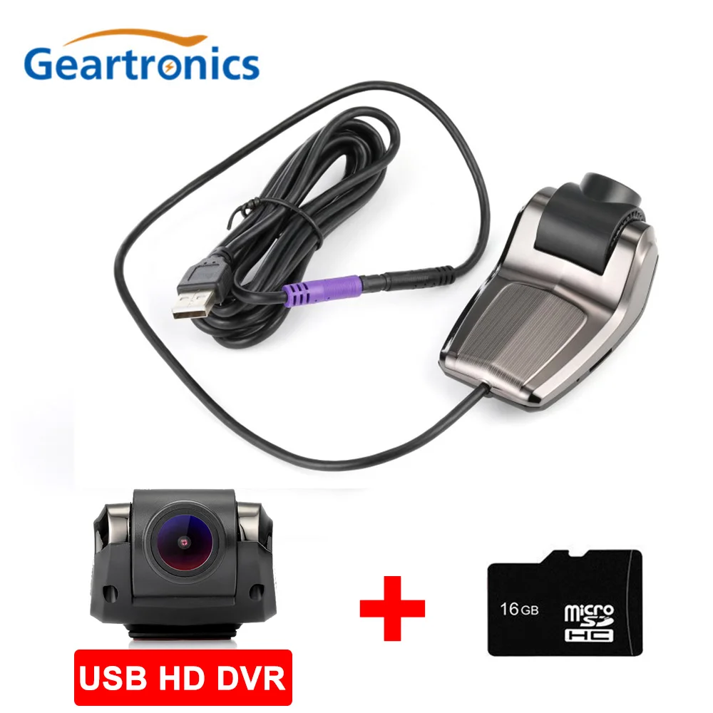 1080P USB передняя HD ADAS DVR видеорегистратор для автомобиля видео регистратор g-сенсор ночного видения смарт-трек - Название цвета: CAR DVR-16G SD Card