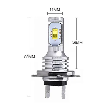 

2pc Set H7 LED Headlight Bulbs Lights Lamp High Low Beam 55W 8000LM 6000K Bright