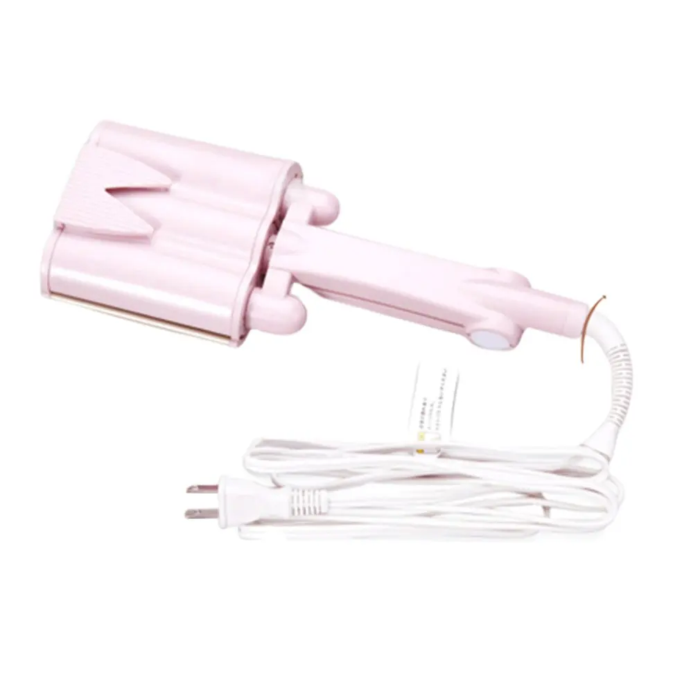 

Egg Roll Head Curling Bar Water Ripple Three-Bar Curling Bar Ceramic Large Curling Artifact Wave Anti-Perm Device