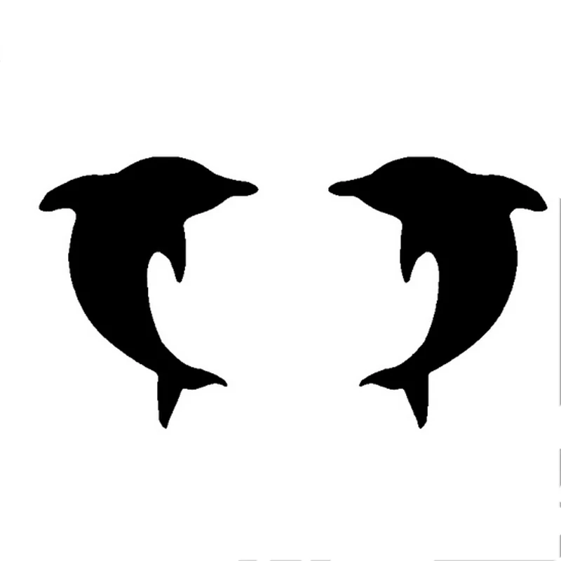 

SZWL Rear View Mirror Decorative Stickers Dolphin Animal Decals Car Styling Creative Car Sticker Decoration Accessories,16cm*8cm