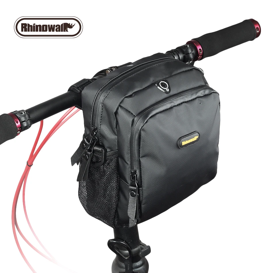 

RHINOWALK Waterproof Bike Bag Large Capacity Handlebar Front Tube Bag Bicycle Pocket Shoulder Backpack Cycling Bike Accessories