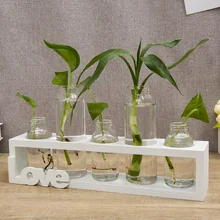 Простая Скандинавская стеклянная Цветочная ваза стеклянная бутылка гидропонный контейнер домашний декор для спальни гостиной сушеные цветочные композиции