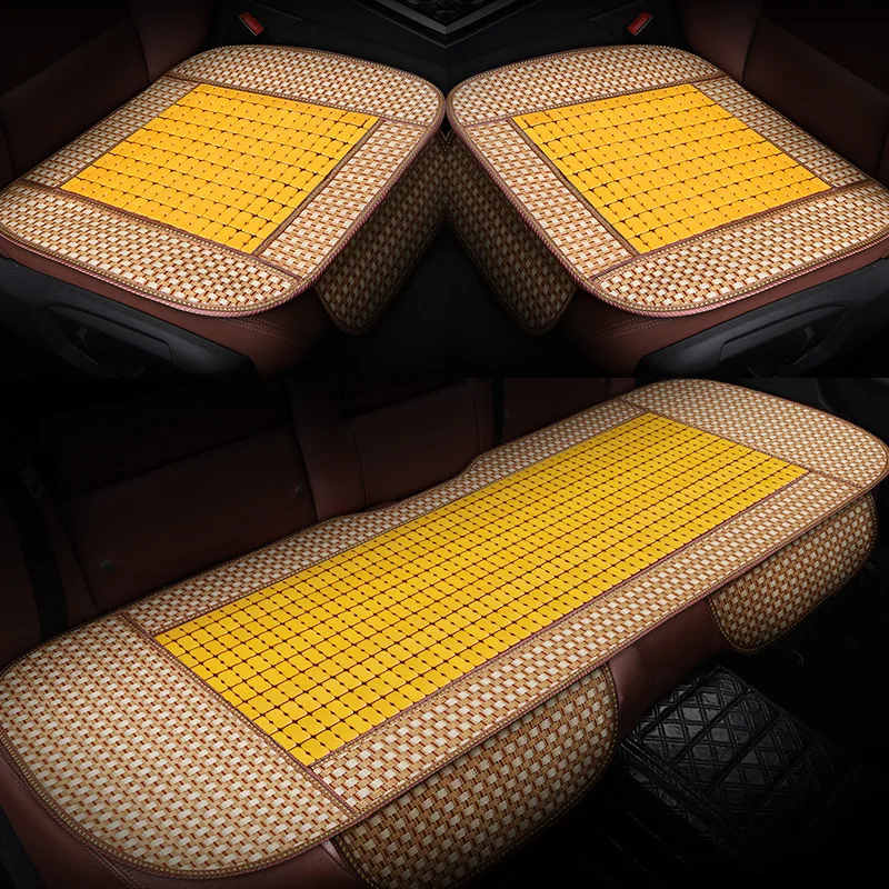 

Automobile Seat Cushion che dian zi Mahjong Seats Bamboo Car Mats Carbonated Bamboo Summer Car Cool Pad Van Leaflet