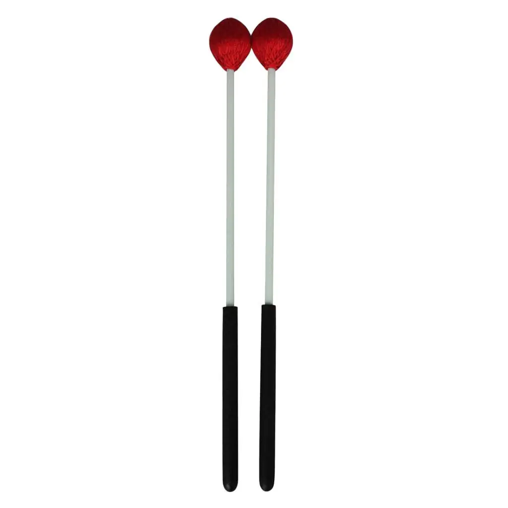 Шьет-1 пара Киянки Marimba, ударные Киянки с головкой из Красной пряжи и гладкой деревянной ручкой для начинающих