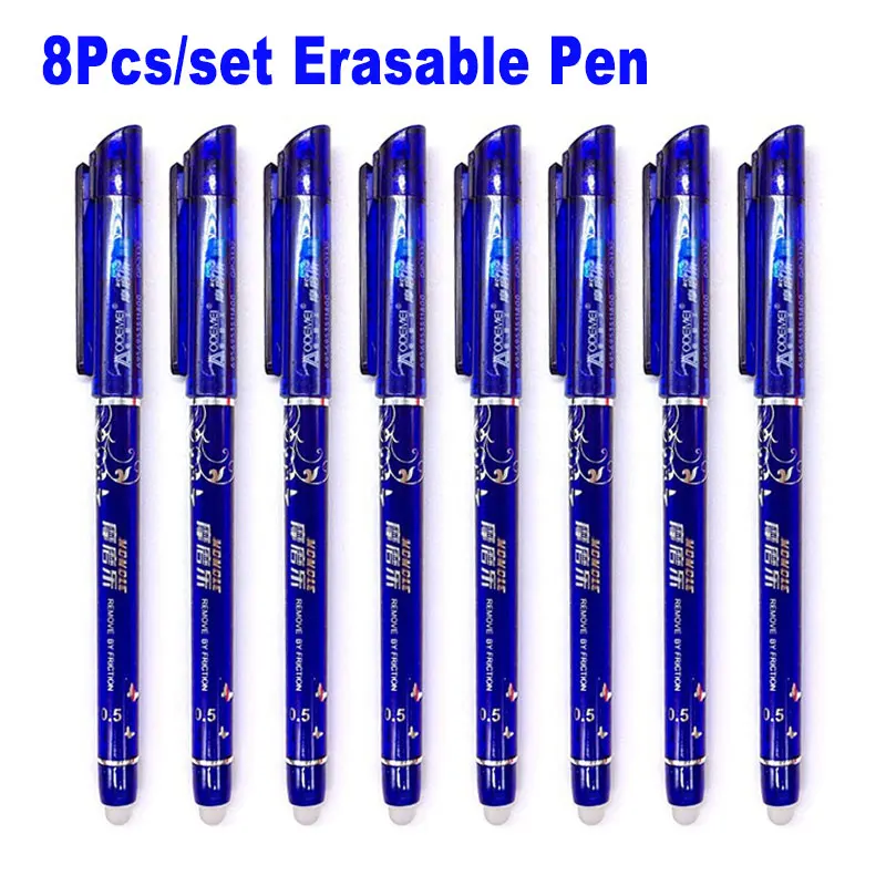 Needle Tip Pen 0.5 Black, School Erasable Gel Pens