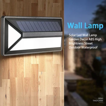 

3 Sided Outdoor Waterproof Solar Led Wall Lamp Emergency Easy Install Street Garden Decor High Brightness Patio Yard Household
