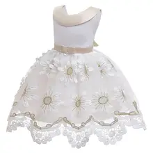 Kuulee/детское кружевное платье с вышивкой; принцесса вечернее платье; детское платье