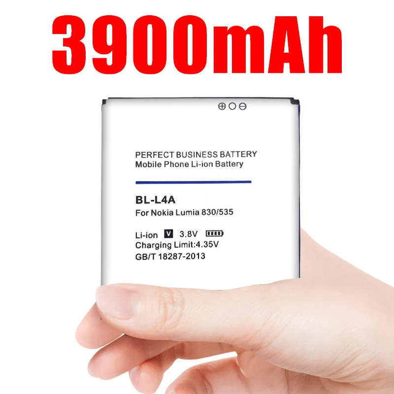 Аккумулятор для телефона 3900 мАч Nokia Lumia 830 RM984 535|Аккумуляторы мобильных телефонов|