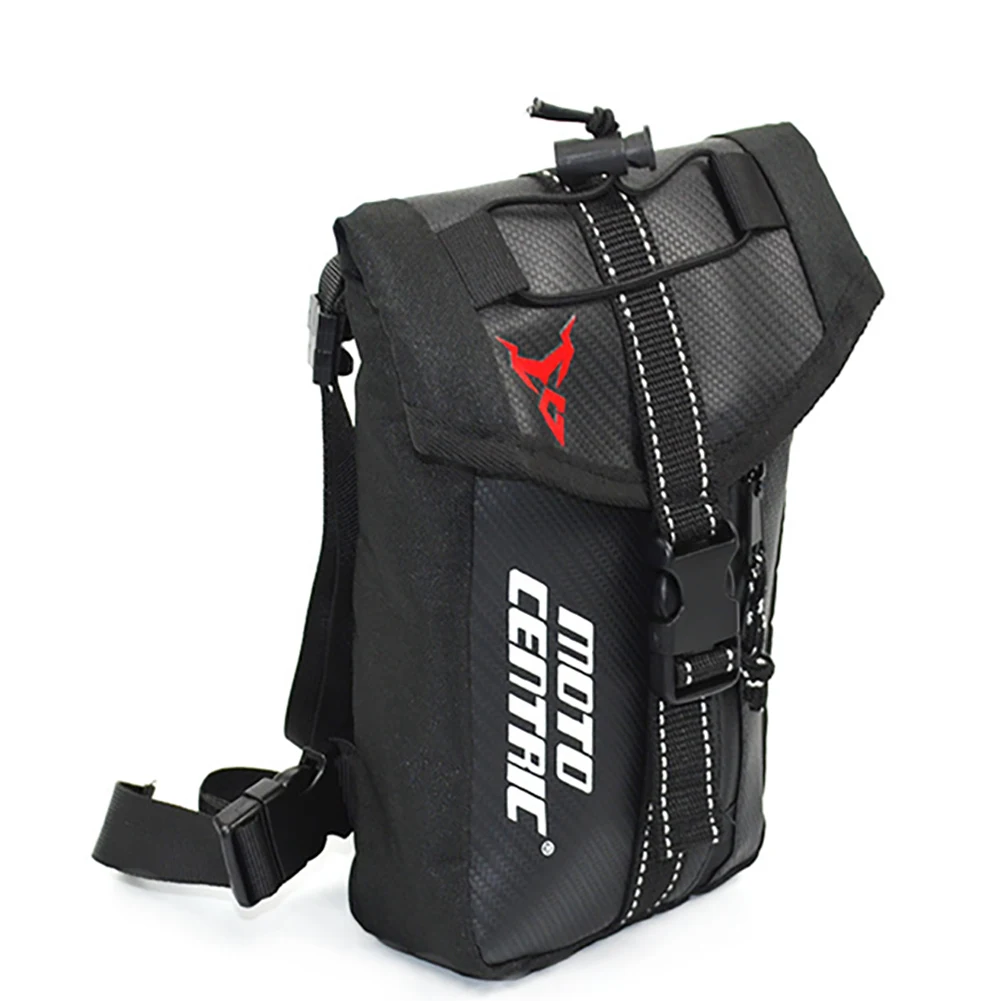 Men Women Motorcycle Leg Bag Storage Multifunctional Waterproof Riding Travel Zipper Oxford Cloth Waist Documents Package - Цвет: red