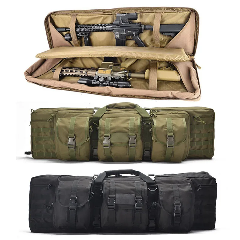 

Сумка для винтовки 36 дюймов 95 см, чехол, рюкзак для страйкбола, сумка для двойной винтовки M4a1 AK47, штурмовая Портативная сумка для переноски, Охотничьи аксессуары