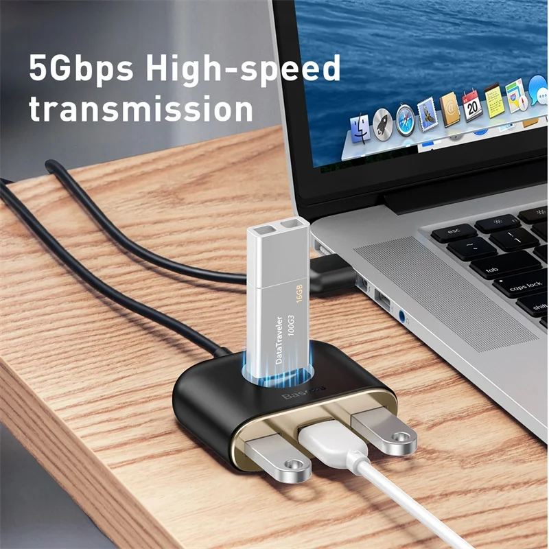 Baseus USB C концентратор к USB 3,0 USB концентратор для MacBook Pro Surface Pro 6 USB 2,0 концентратор USB Spliter с Micro usb портами usb type-C концентратор