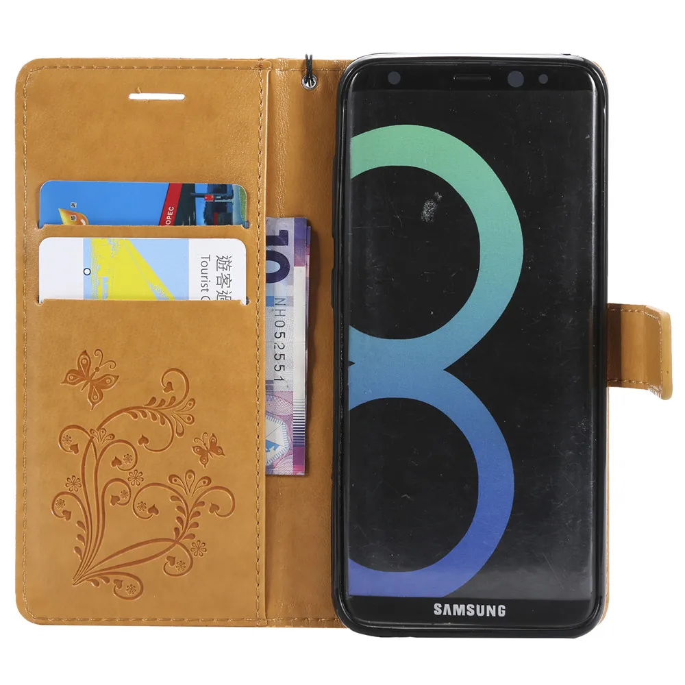 Для Samsung Galaxy S5 S4 S3 Mini Note 9 8 5 4 3 Чехол-бумажник из полиуретана с кожаные с отделениями для карт чехол для Samsung Note 9 8 S5 S6 S7 Edge чехол
