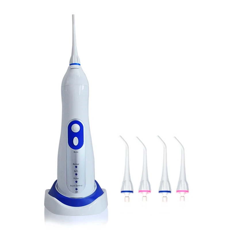 

Dental Irrigator 4-Mode Water Flosser for Teeth Braces and Bridges with High Pressure From Dentine and Attachments IPX7 Waterpro