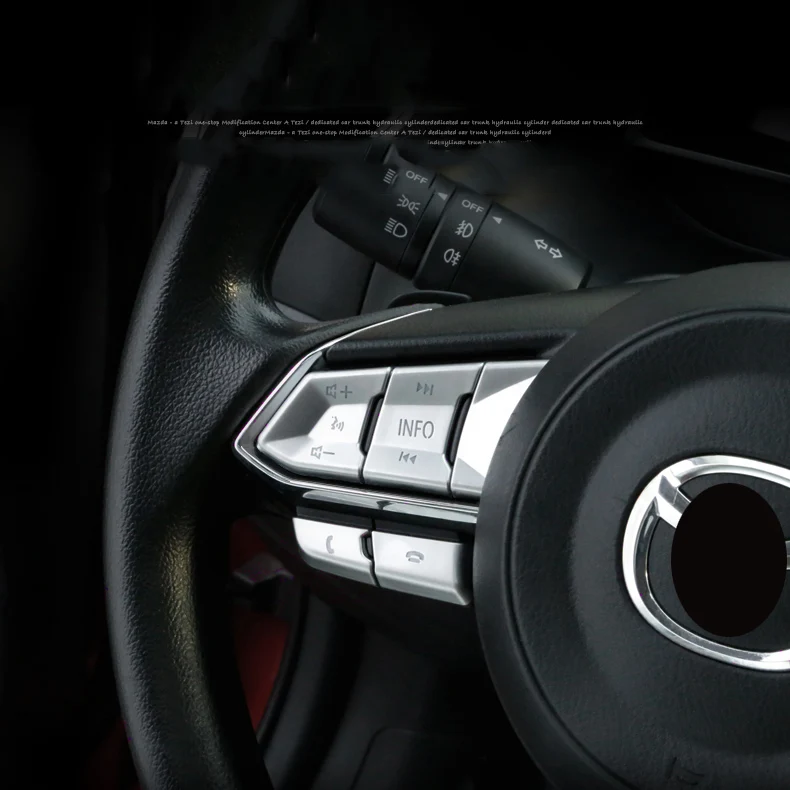 Для Mazda 3 Axela M3- ABS Хромированная ручка панели рулевого колеса кнопка переключатель Накладка авто аксессуары