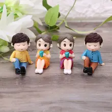 2 шт. милые влюбленные пары свадебные украшения для дома и сада мини бонсай микро пейзаж DIY ремесло 72XF