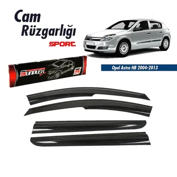 

Rain Window Visor Wind Deflectors For Opel Astra H Accessories HB 2004-2013 Piano Black 4 pcs