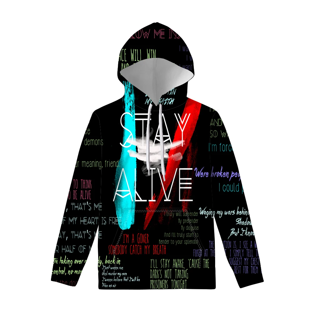Hoodies Толстовки Twenty One Pilots с круглым вырезом для женщин и мужчин, топы, толстовки, осенняя одежда унисекс, уличная одежда для подростков с индивидуальным рисунком - Цвет: Hoodies