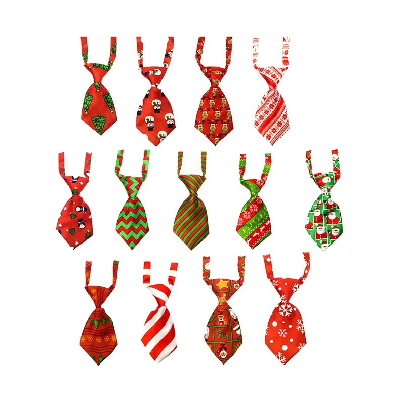 Подвесной галстук ошейник для собак щенков котов фестиваль украшения Рождественский Костюм - Цвет: A