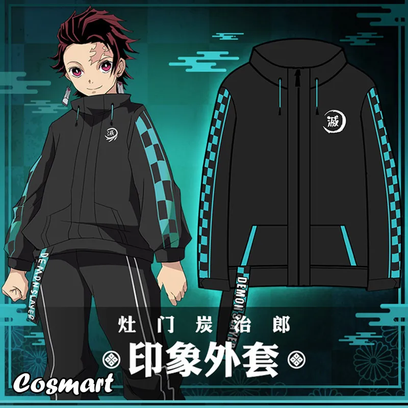Аниме демон убийца Kimetsu no Yaiba Kamado Tanjirou пальто куртки бейсбольная форма косплей костюм M-3XL унисекс футболка Топ