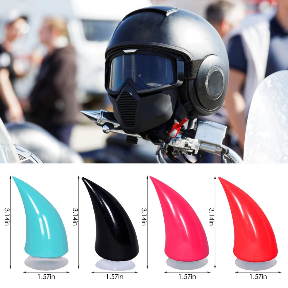 Best Seller Helmet Decoration Car-Accessories Devil-Horn Motocross Off-Road Full-Face Cute 2pcs aKwjMmVwO8A