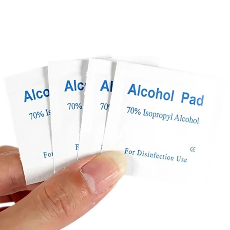 100 шт Универсальные Alcotip предварительно инъекционные тампоны спиртовые колодки одноразовые хлопковые прокладки одноразовые хлопковые колодки