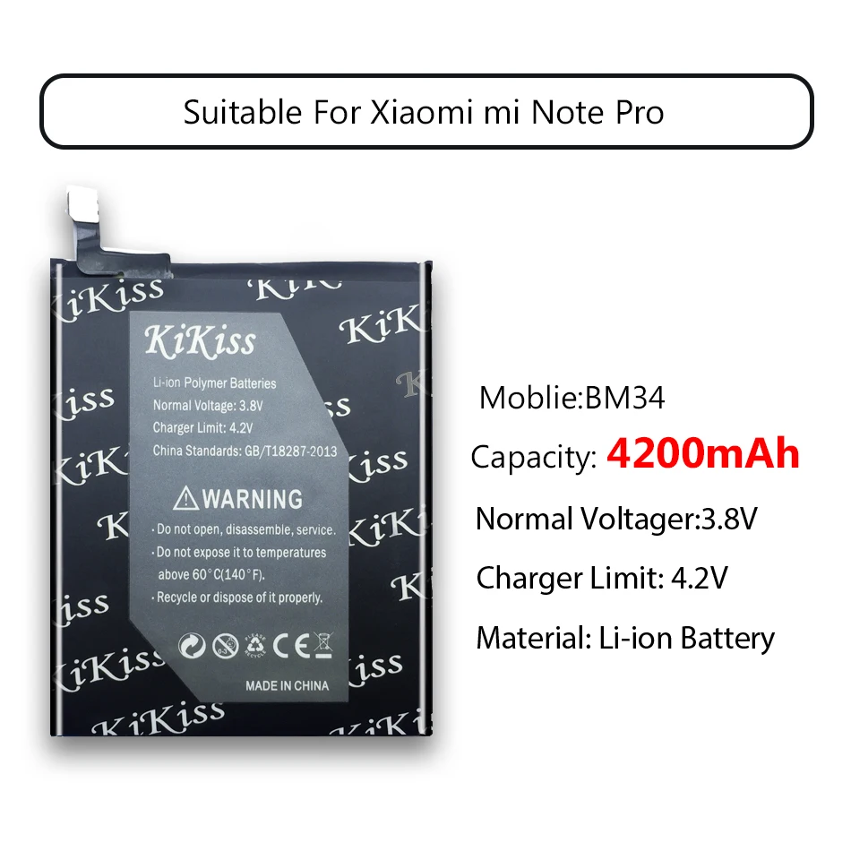 4200 мАч аккумулятор большой мощности для Xiaomi mi Note Pro BM34 аккумулятор для мобильного телефона большой емкости для Xiao mi Note Pro+ бесплатный инструмент