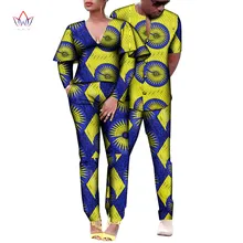 

2021 Autumn couple clothes matching set african 4 Pcs Lovers Couples Wear Print Dashiki Bazin Riche Plus Size Outfits WYQ668