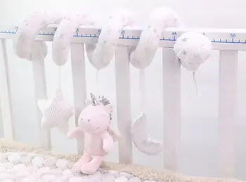 

European and American style newborn baby cute animal unicorn bed around the car around the pendant