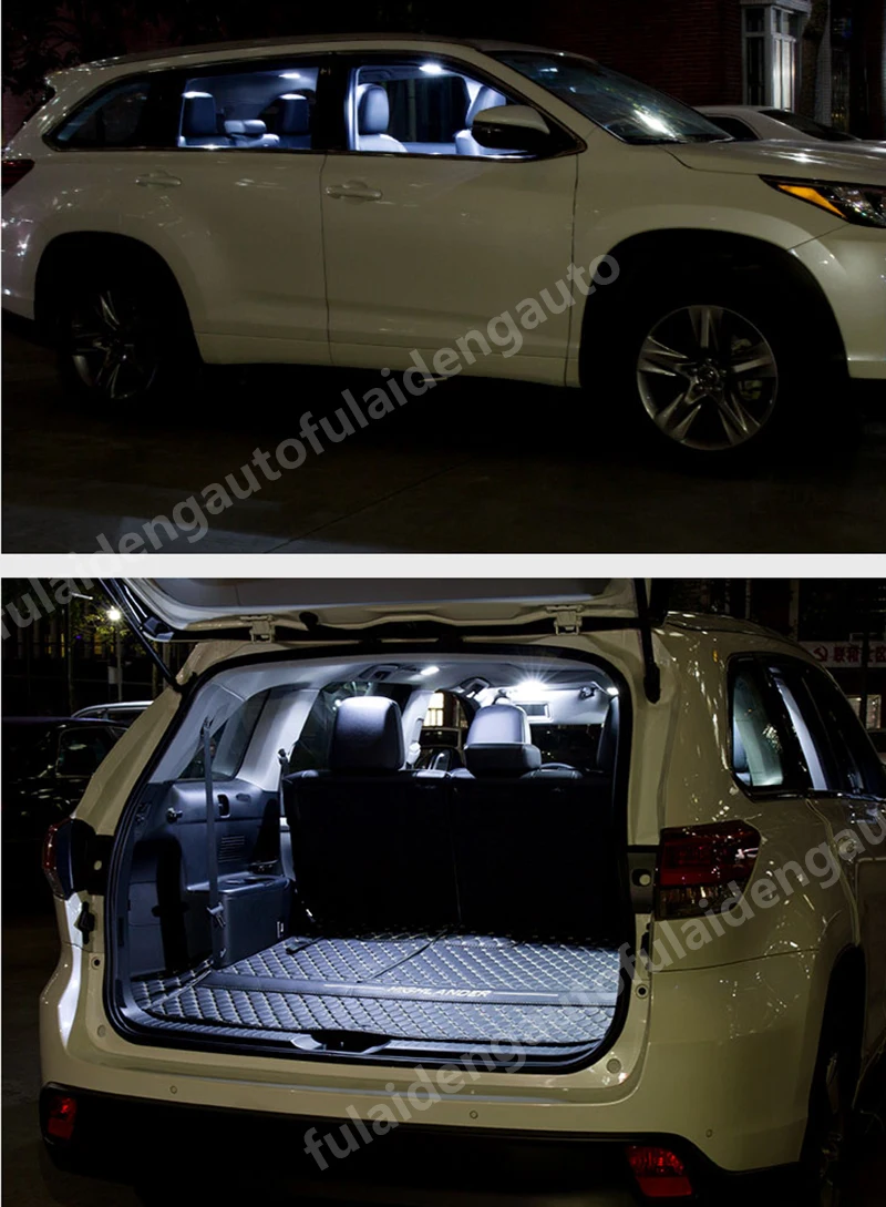 Для Toyota highlander- автомобильный внутренний светильник светодиодный светильник для чтения атмосферный светильник оптический светильник дверной светильник