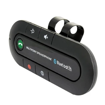 

Bluetooth 4.0 Car Kit Receiver Handsfree Sun Visor Clip Audio Adapter Wireless Speakerphone Auto Stereo Mp3 Player