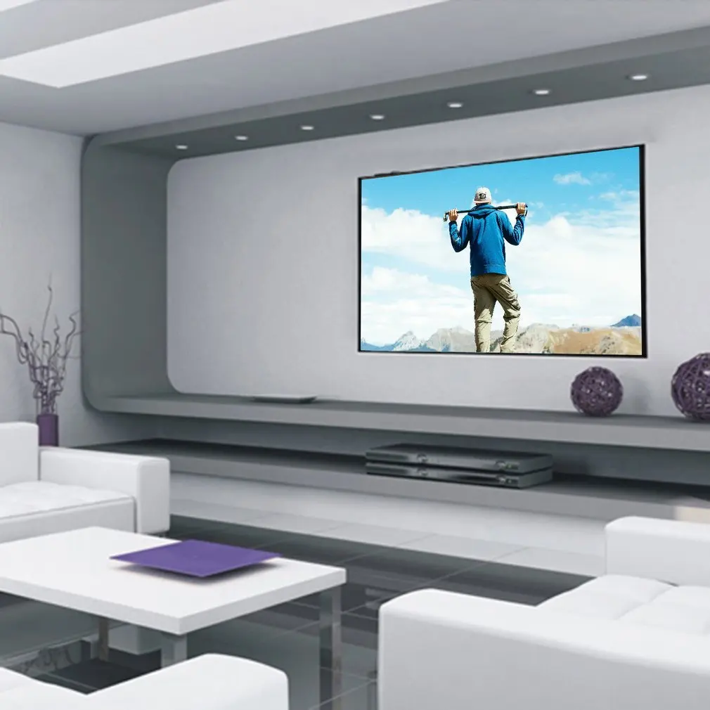 

100" Portable Projector Screen 16:9 4:3 Conference Presentation HD Projection Screen For Residential Education Use