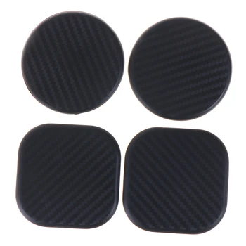 

Hot sale 2Pcs Silicone Black Cup Non-Slip Carbon Fiber Look Mat Accessories UK Mat Car Auto Water Cup Slot