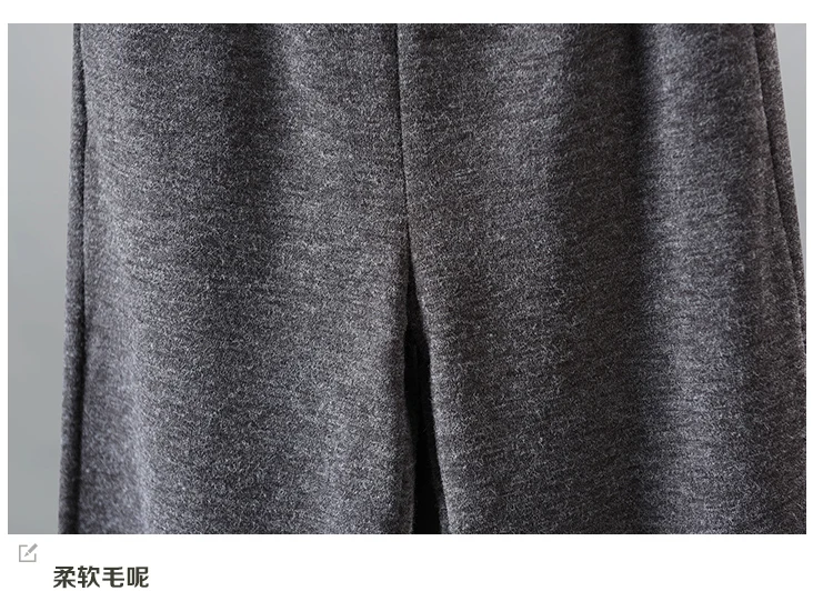 Winter Pants Women Fashion Slim-type Fleece Warm Trousers New Female Elastic Waist Casual All-match Pants