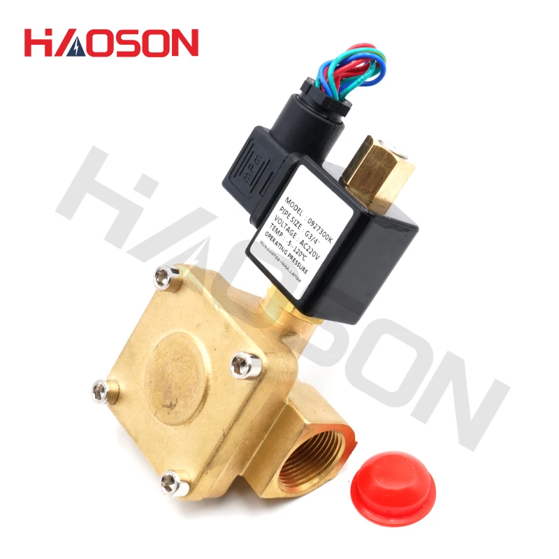 220V 24V клапан, высокая температура нормально закрытый, нормально открытый электромагнитный клапан, водяной клапан, воздушные клапаны компрессора G1/" 3/4" 1"