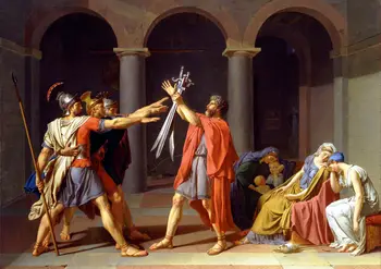

Jacques-Louis David: Oath of the Horatii oil paintings canvas art Prints Wall Art For Living Room Bedroom Decor