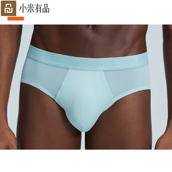 

6colors Youpin Crab Secret Men's Underwear Thin Mesh Triangular Underwear Fashion Comfortable Net Eye Young Men's Underwear