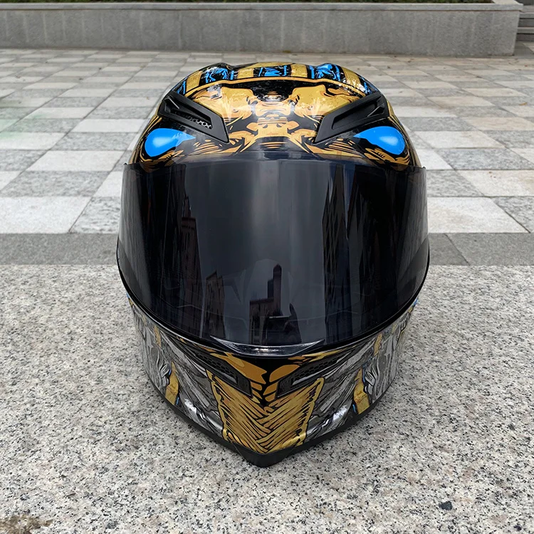 NITRINOS Nuevo casco de moto con cubierta completa para hombres y mujeres, casco electrico de carreras de coches, casco de moto