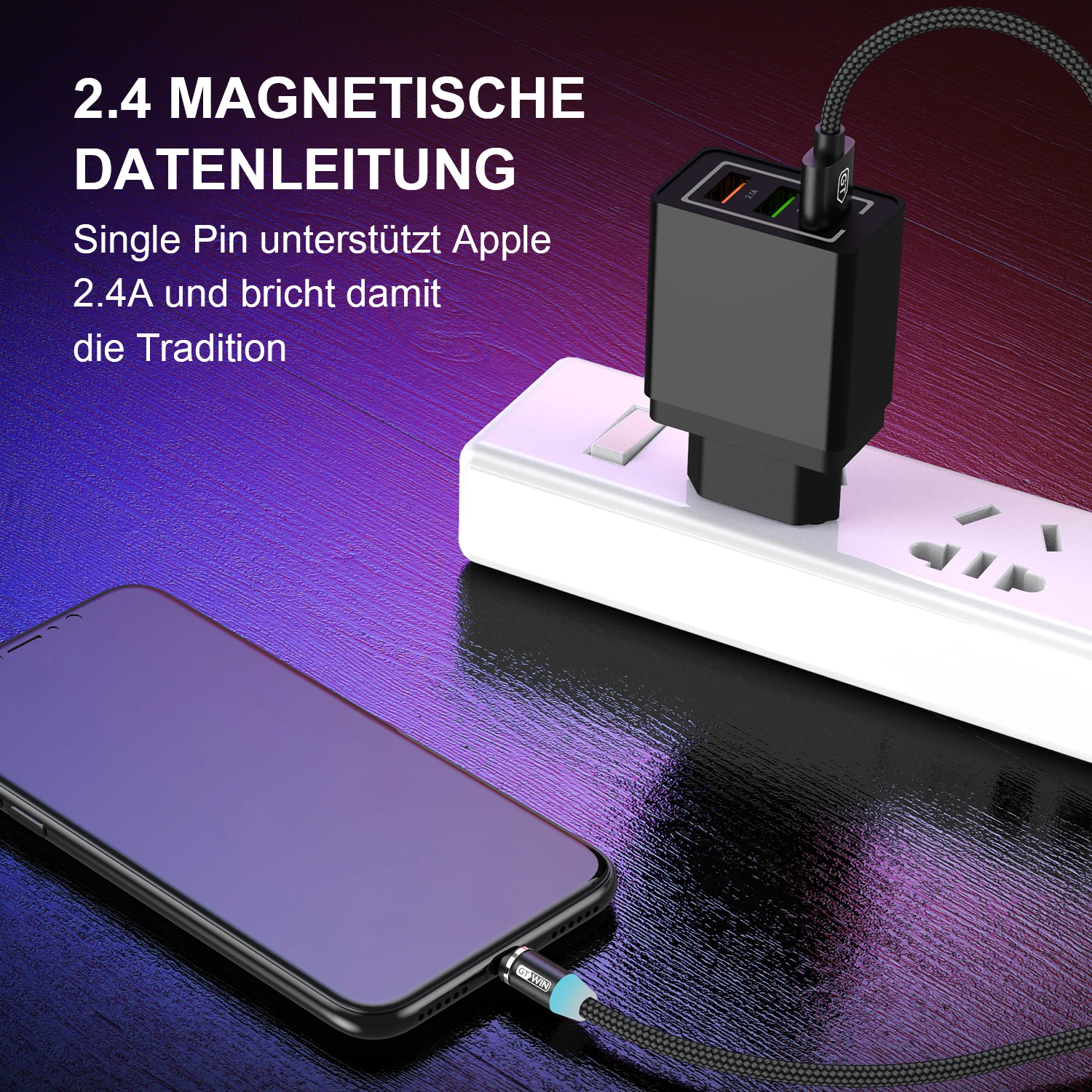 GTWIN Магнитный зарядный usb-кабель для iPhone 11 Pro Max Charge Micro USB type-C кабель для Xiaomi huawei Magnet USB-C зарядное устройство 3 м