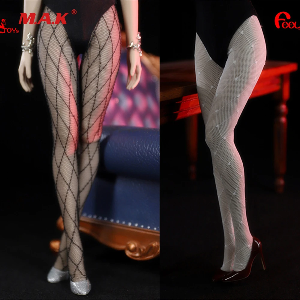 

Feeltoys FT011/6 Scale Sexy Female Figure Accessory Grid Pattern Black/ White Pantyhose Stock Model for 12" Action Figure Doll
