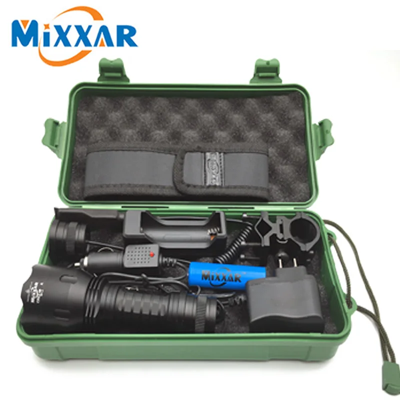 

C8 L2 10000LM LED Flashlight Torch Cold/Natural White Light 18650 battery Tactical Camping Lamp lantern Light Portable Lighting