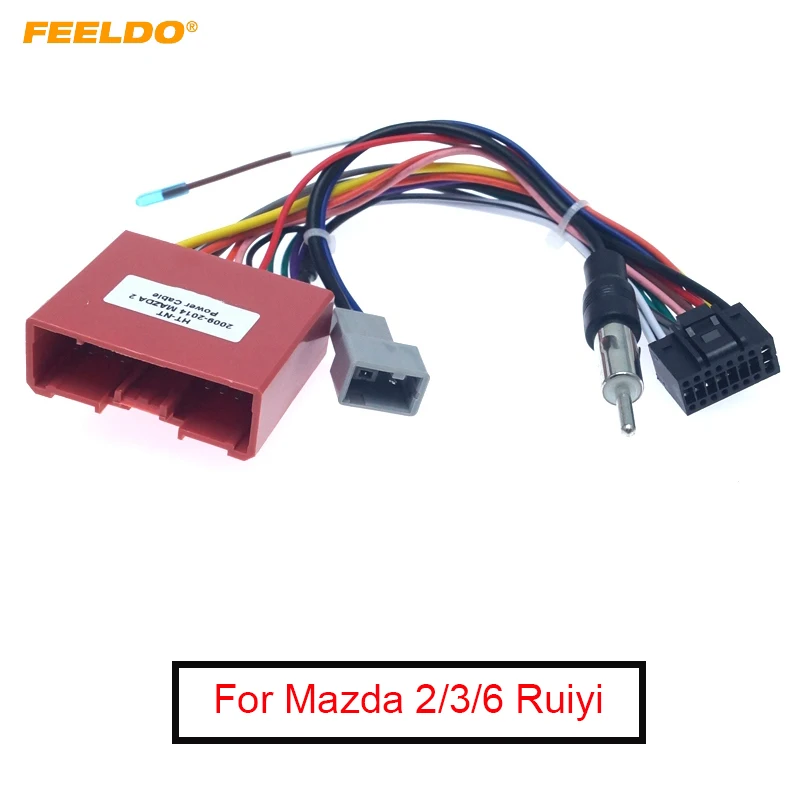 Автомобильная магнитола FEELDO 1 шт. 16 контактов для Mazda 2/3/6 Ruiyi аудио стерео жгут