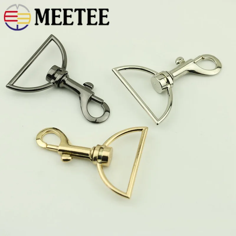 Meetee 2/5 шт. 38 мм металлический ремешок для сумки подвесная Пряжка сплав брелок