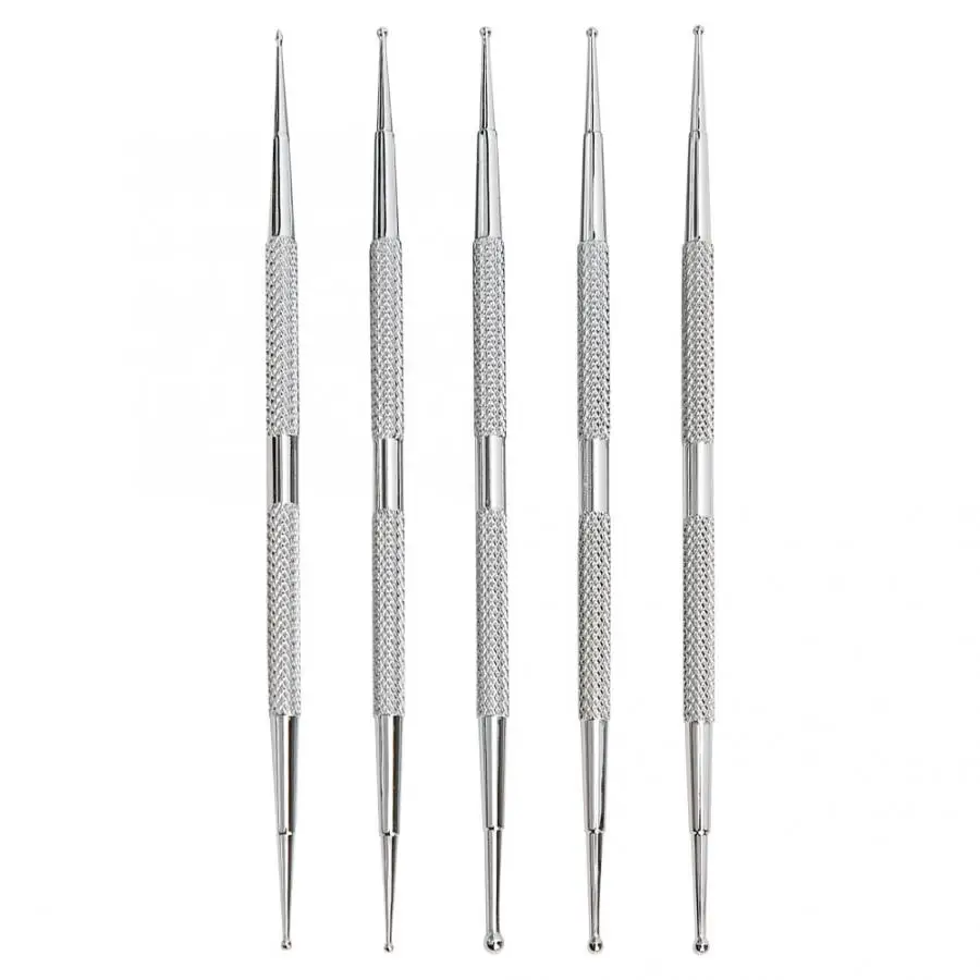 Clay Tools 5Pcs Quality Steel Indentation Pen Crimping Point Drilling Pottery Figurines Tool | Дом и сад