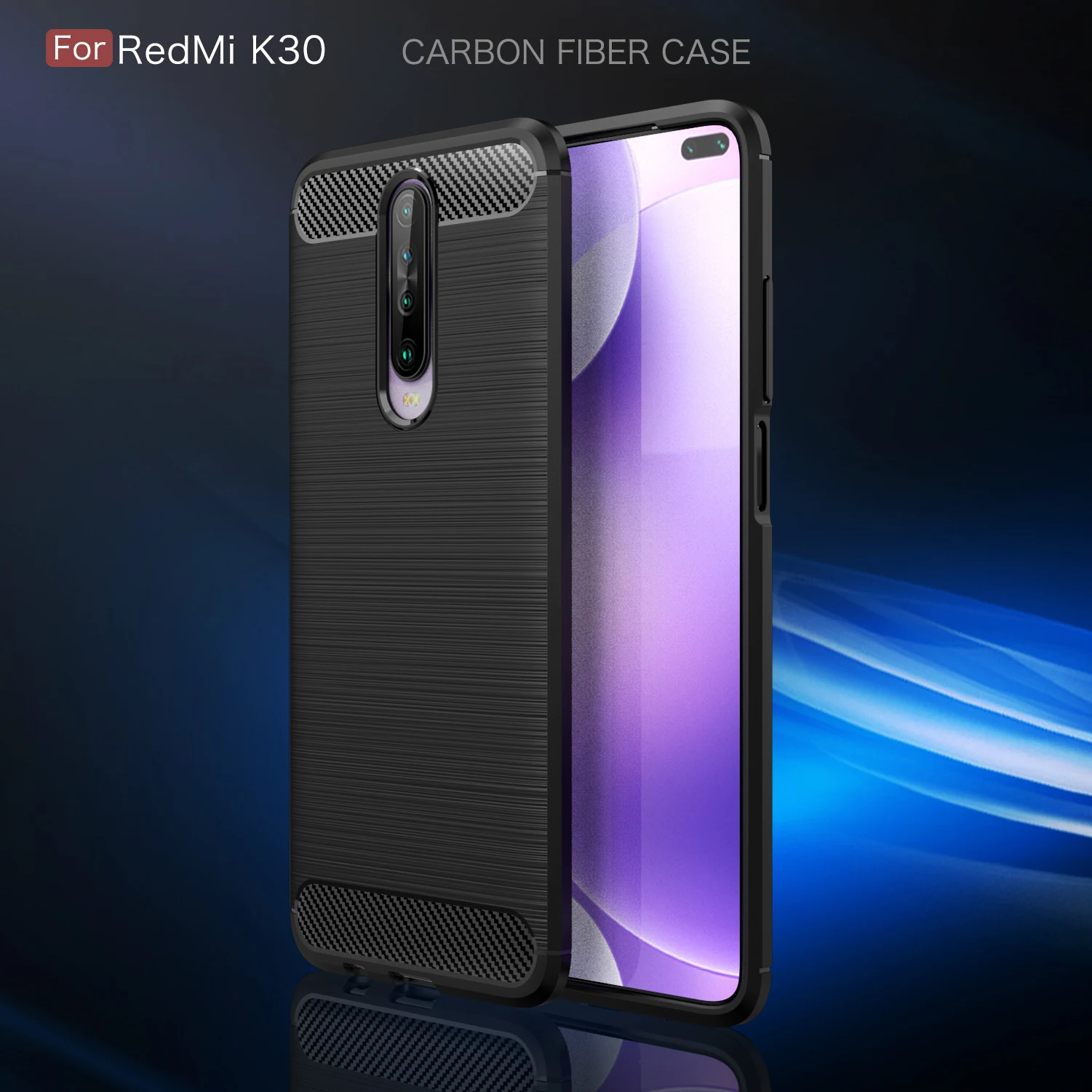 GKK Carbon Fiber TPU Reinforced Case for Xiaomi Redmi 8A 7A K20 K30 Note 7 8 8T Mi 9 10 CC9E CC9 lite Pro Cover Coque Funda |