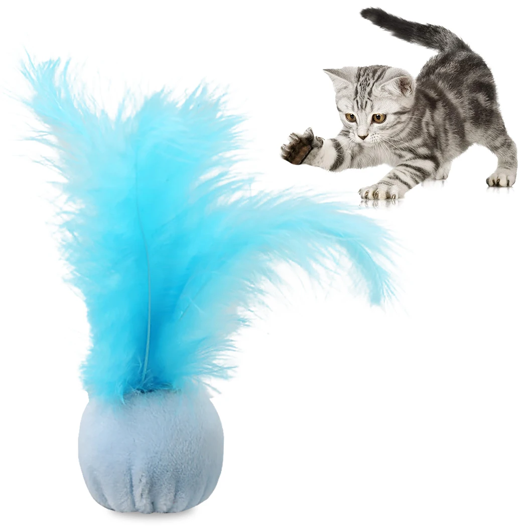 Забавная игрушечная кошка Удочка с изображением котенка, одежда для домашних животных игрушечная трость Дразнилка "Радуга" стример Интерактивная кошка играть палочка с игрушки из перьев для кошек