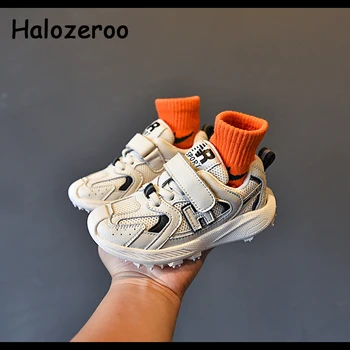 

New Autumn Kids Sport Sneakers Baby Girls Mesh Shoes Children Real Leather Casual Sneakers Girls Brand Slip On Sneakers Trainers