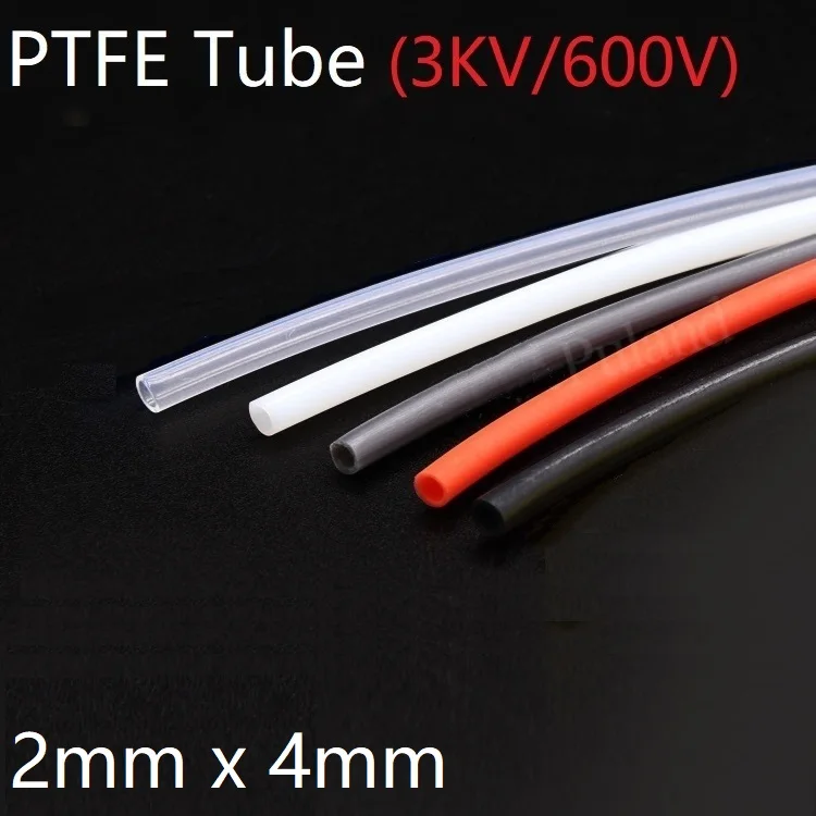 PTFE трубка ID 2 м x 4 мм OD F46 Изолированная капиллярная теплозащита передача подъемная жесткая труба термостойкость к коррозии 600 в