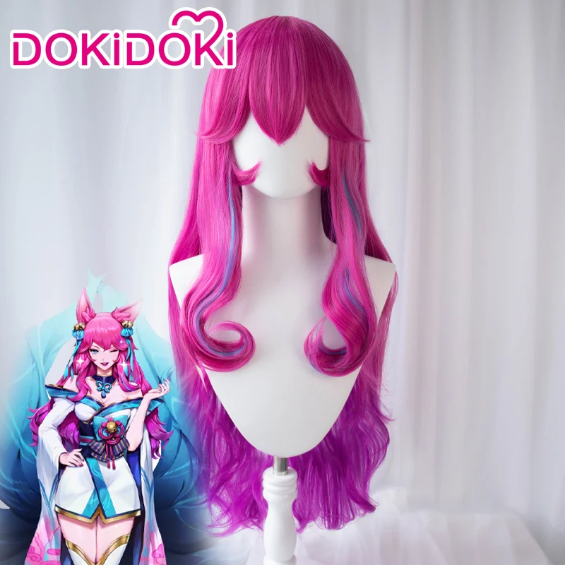 Парик для косплея игровой Лиги Легенд DokiDoki парик из ахри Лига пурпурных