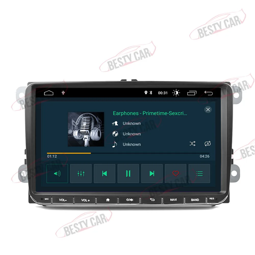 Android 9,0 2 Din автомобильный DVD Мультимедиа Стерео навигация для VW/Golf/Skoda/Polo головное устройство ips